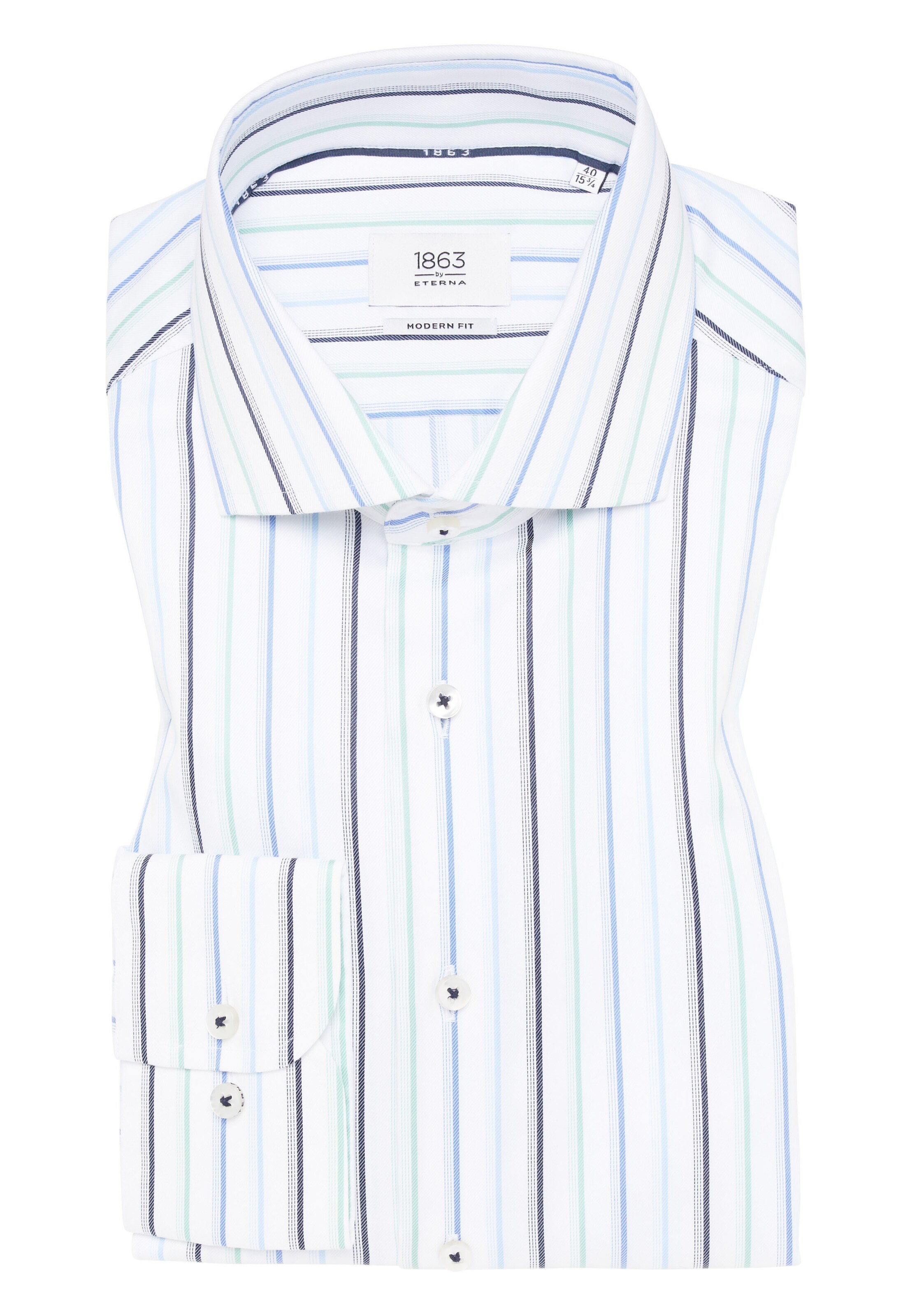 ETERNA Regular fit Zakelijk overhemd in Blauw