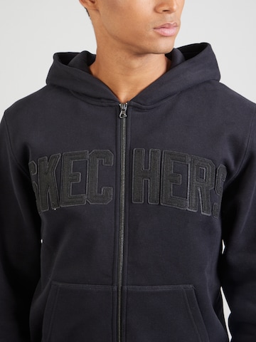 SKECHERS Sportssweatjakke i sort