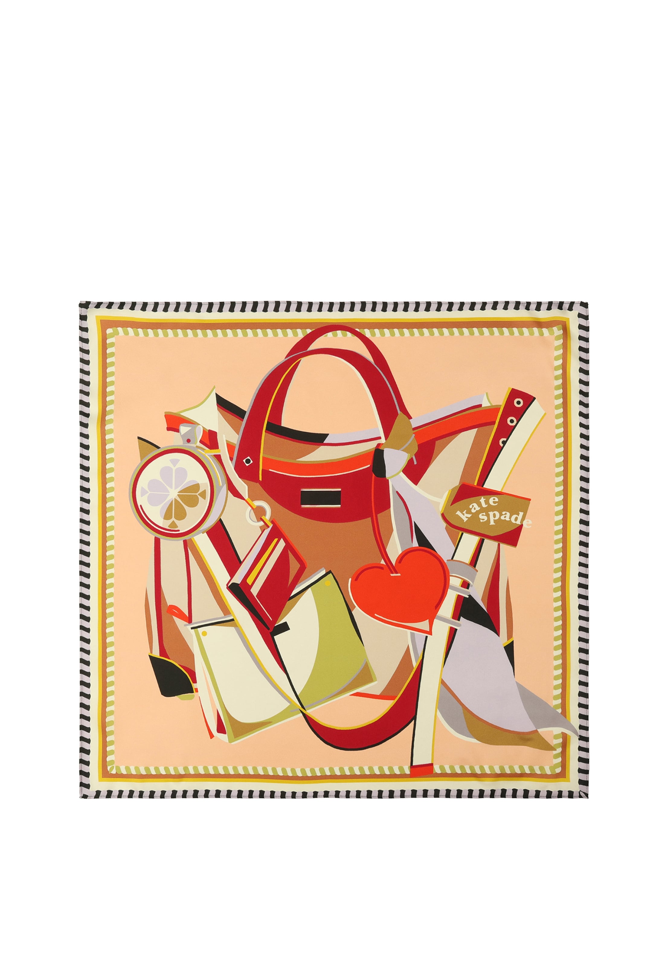 Foulard Kate Spade en beige : devant