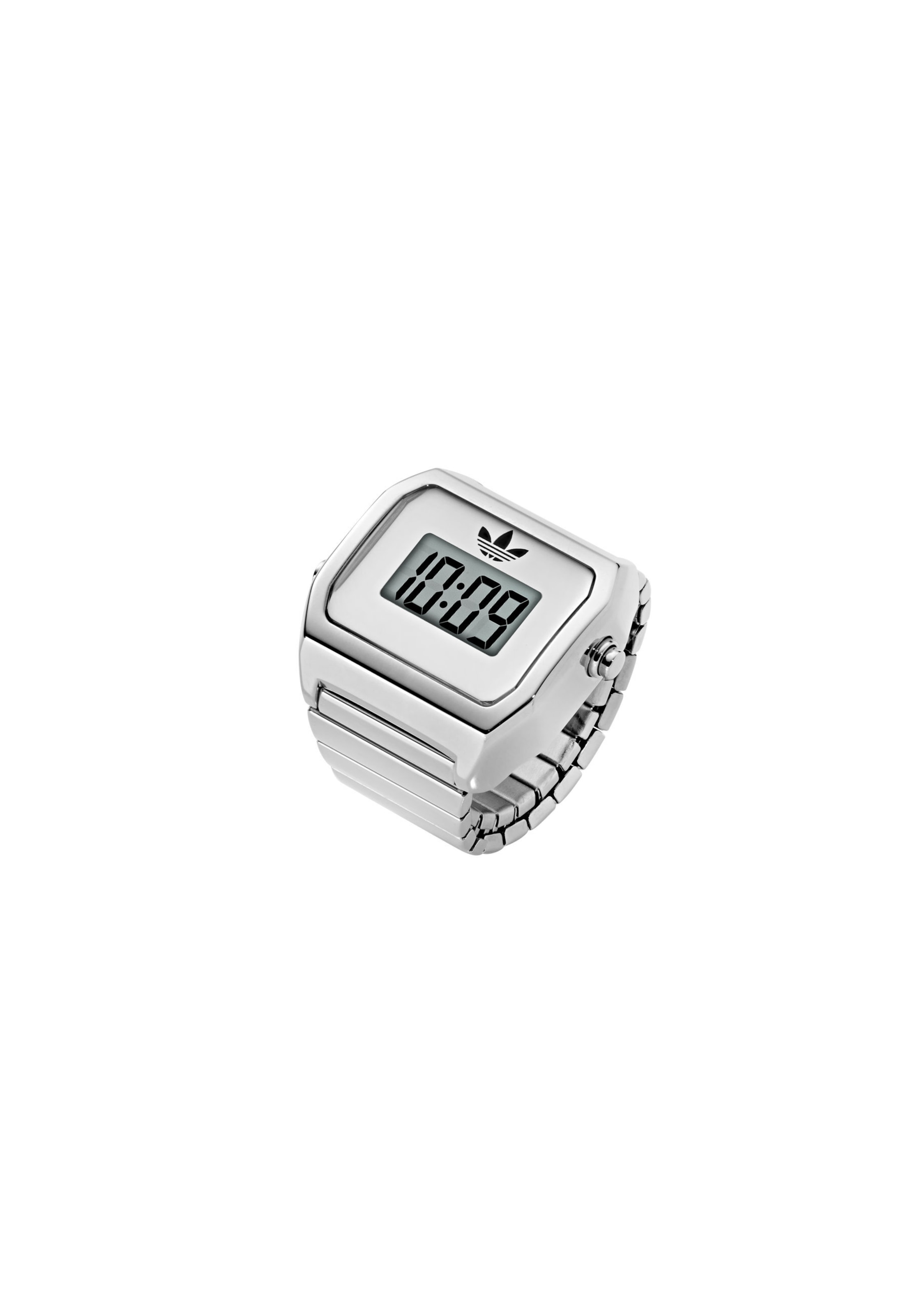 ADIDAS ORIGINALS Digitaal horloge 'DIGITAL TWO RING' in Zilver