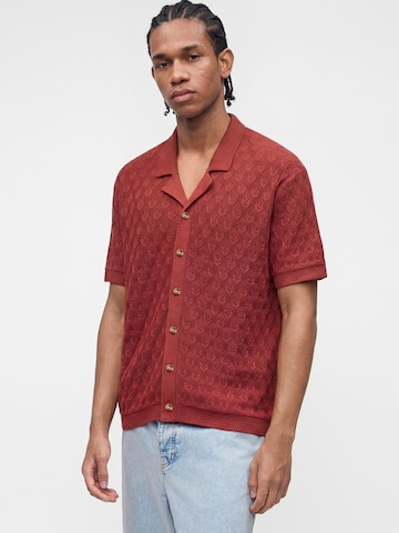 Abercrombie & Fitch Плетена жилетка 'RAFFIA' в оранжево