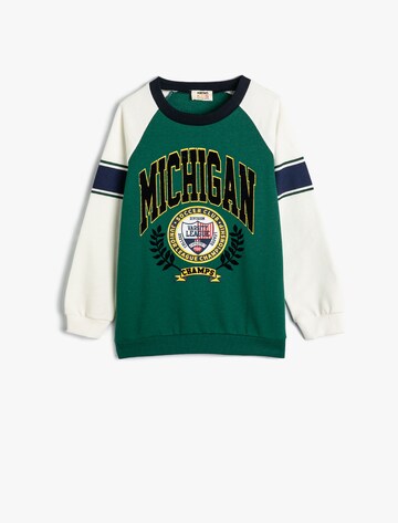 Koton Sweatshirt in Groen: voorkant