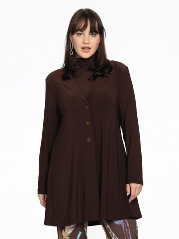 Yoek Blazer ' Dolce ' in Brown: front