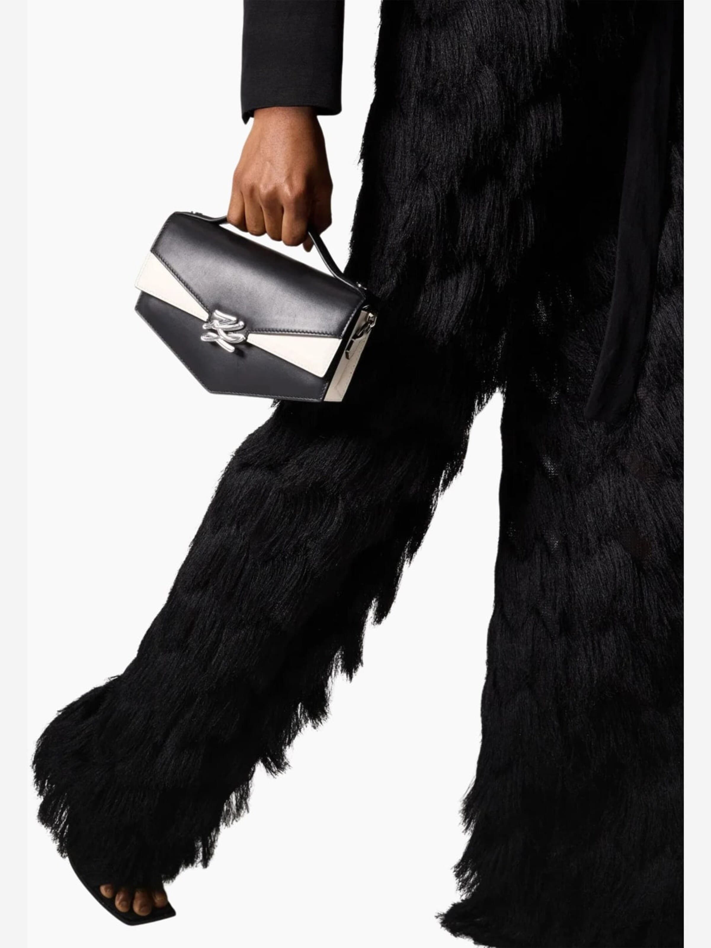 Karl Lagerfeld - Mala de ombro 'Karl Lagerfeld Sac Bandoulière Karl Studio Noir' em preto: frente