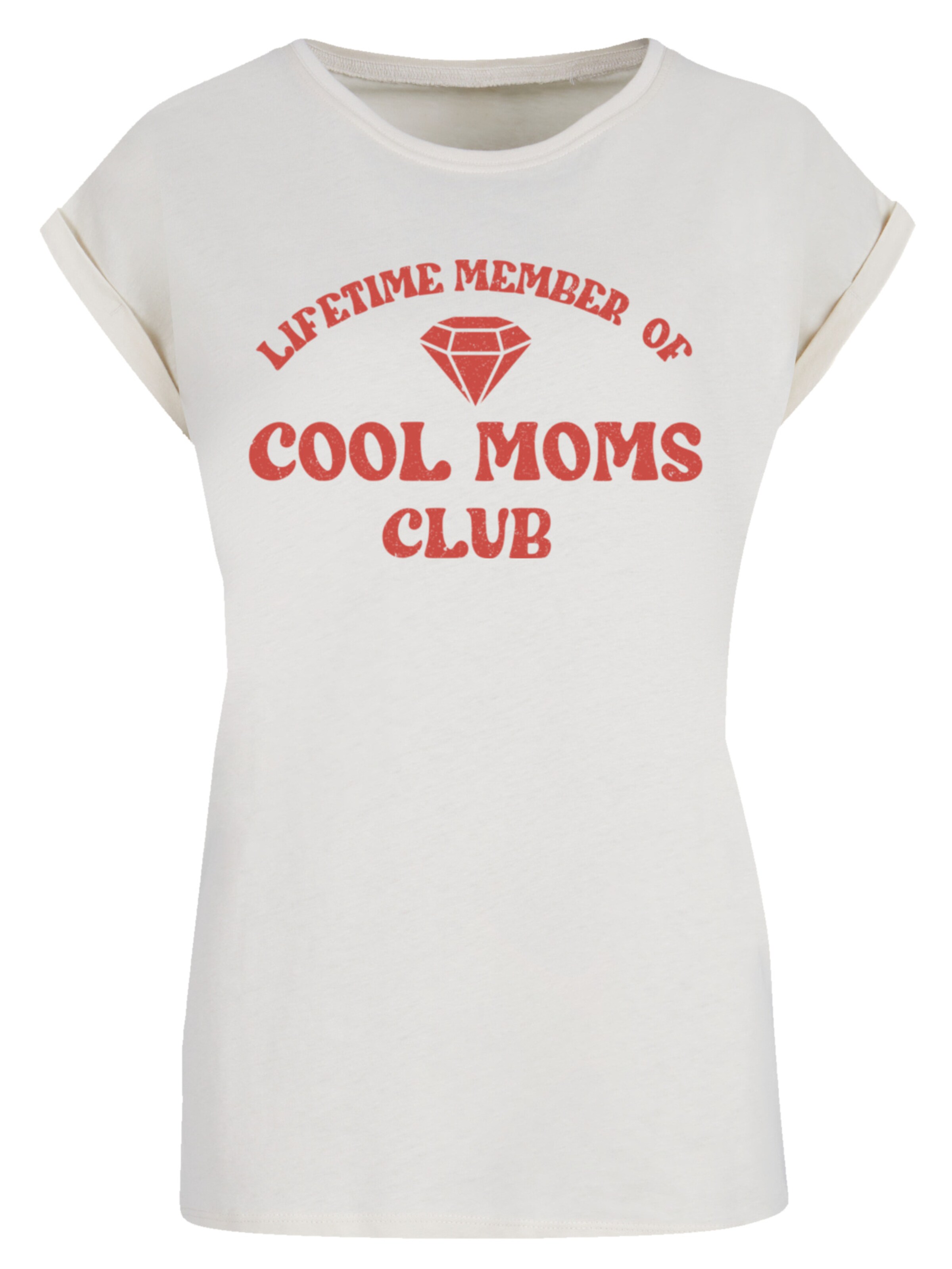 F4NT4STIC Shirt 'Mothers Day Cool Moms Club Membership Trendy Motherhood' in Beige: front