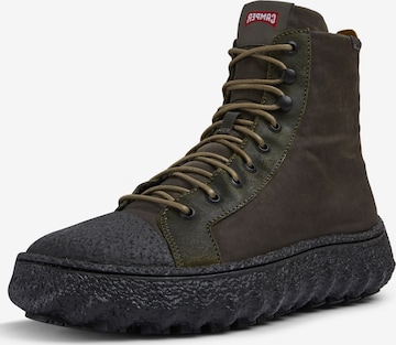 CAMPER Lace-Up Boots ' Ground ' in Green: front