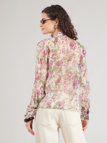 ONLY Blouse 'ONLLISA-PENINNA' in Beige