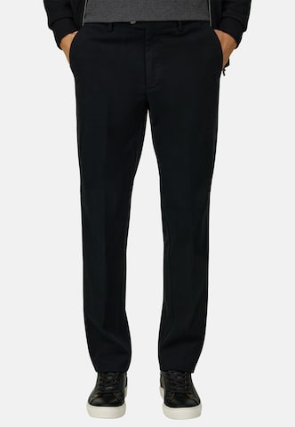 Coupe slim Pantalon chino Boggi Milano en noir : devant