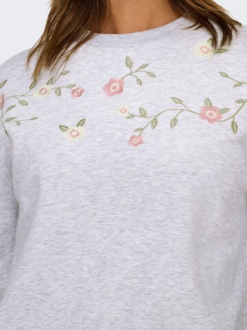 Sweat-shirt 'ONLSara' ONLY en gris