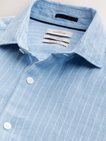 Next Regular Fit Hemd in Blau