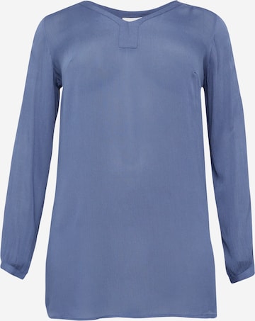 KAFFE CURVE Tunic 'Ami' in Blue: front