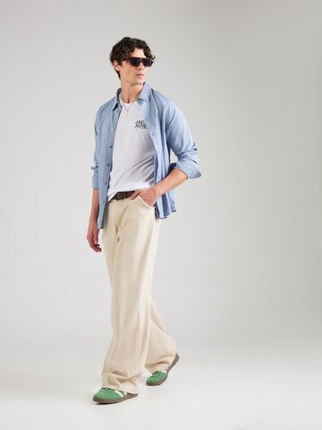 JACK & JONES Тениска 'JJGEPLAS' в бяло