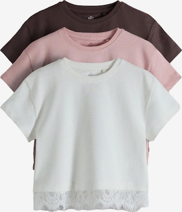 T-Shirt The Set en beige : devant