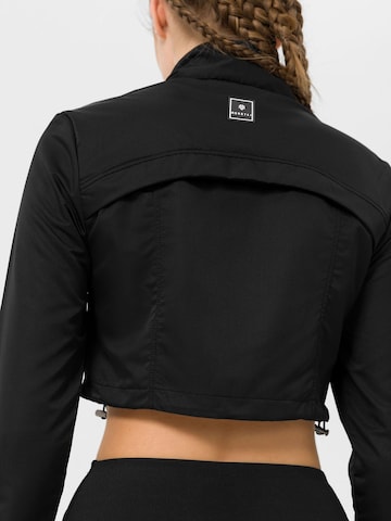 MOROTAI Sportjas 'CHROME TACTICAL BOMBER' in Zwart
