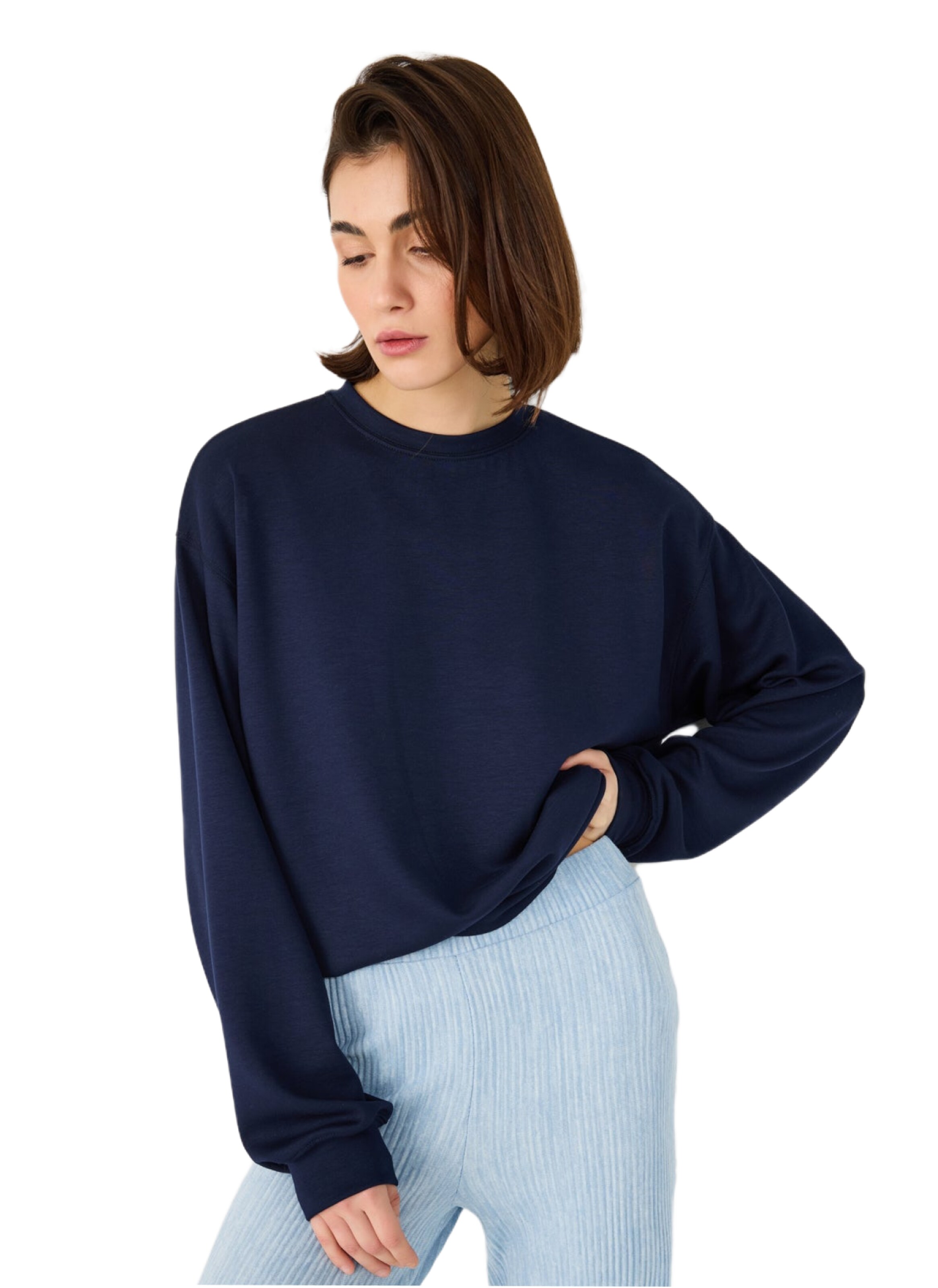 No Matter What Pullover in Blau: Vorderseite