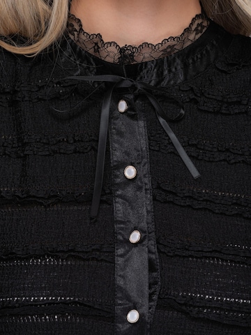 Ombre Bluse‌‌ in Schwarz