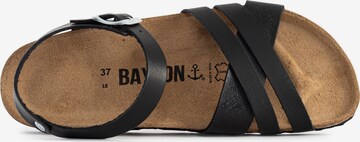 Bayton Sandalen met riem 'Denia' in Zwart