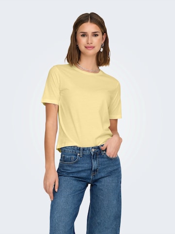 JDY Tričko 'JDYREX' – žlutá: přední strana