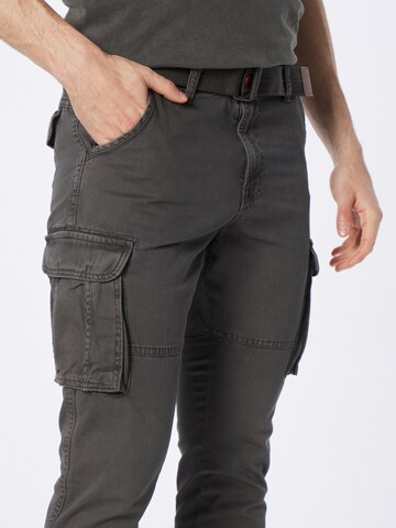 INDICODE JEANS Regular Cargo Pants 'Villiam' in Grey