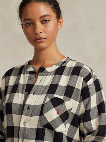 Polo Ralph Lauren Nachthemd ' Cozy Flannel ' in Zwart