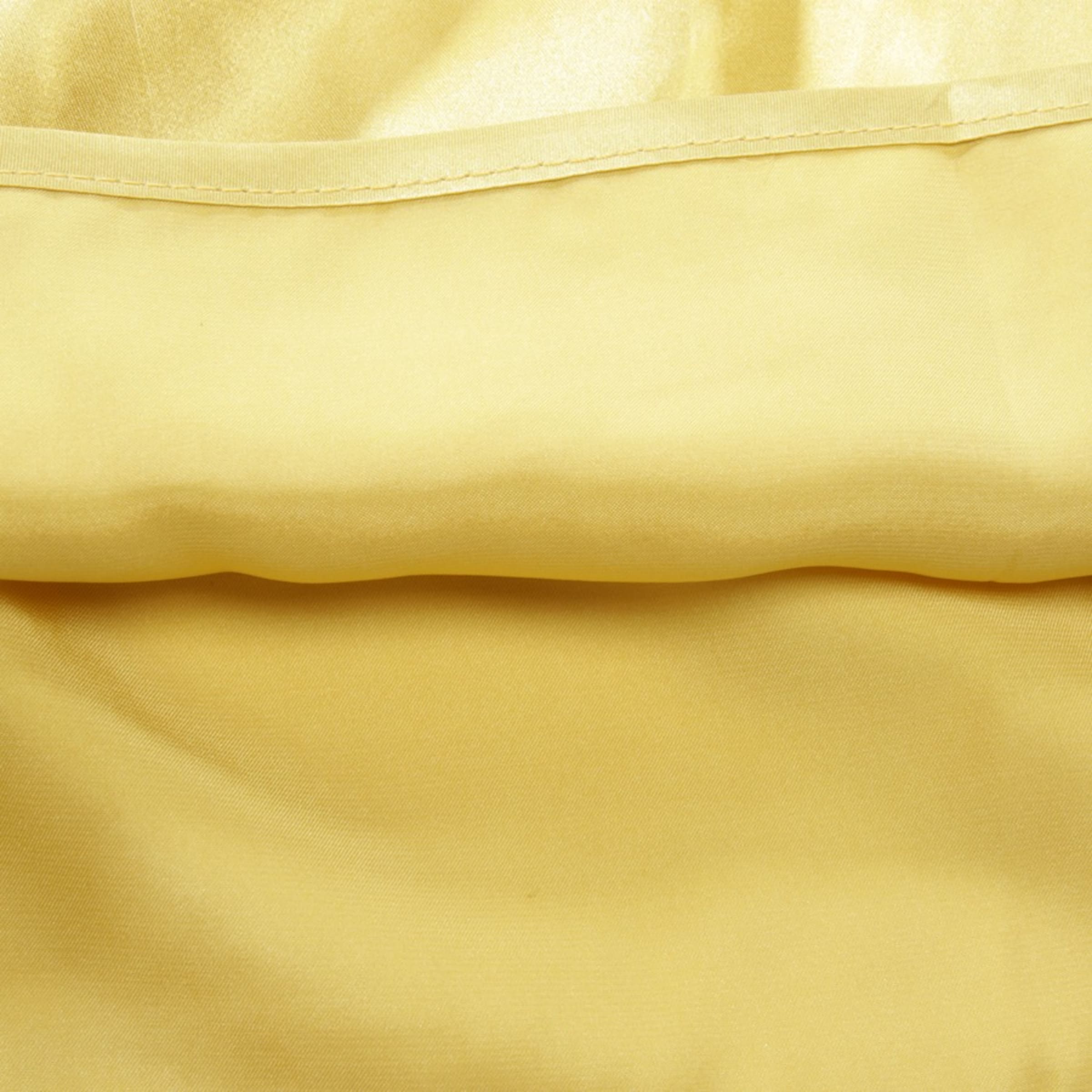 John Galliano Seidenkleid XXS in Gelb