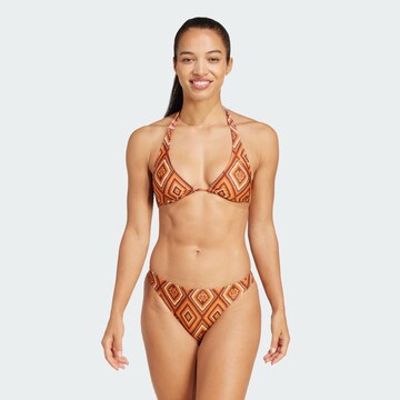 ADIDAS SPORTSWEAR Triangle Sports bikini 'adidas x FARM Rio' in Brown: front