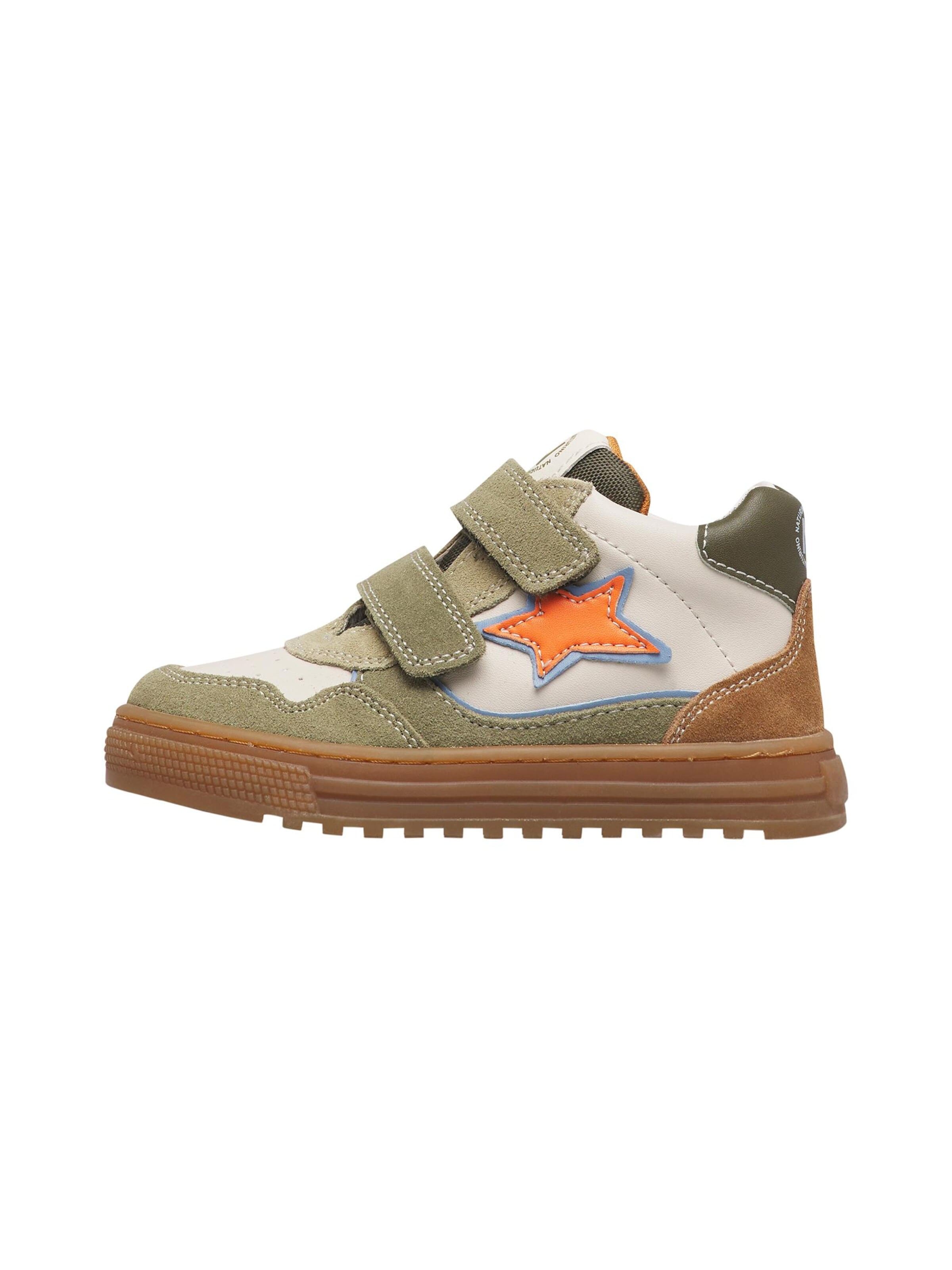 NATURINO Sneakers 'HESS HIGH 3 VL.' in Groen: voorkant