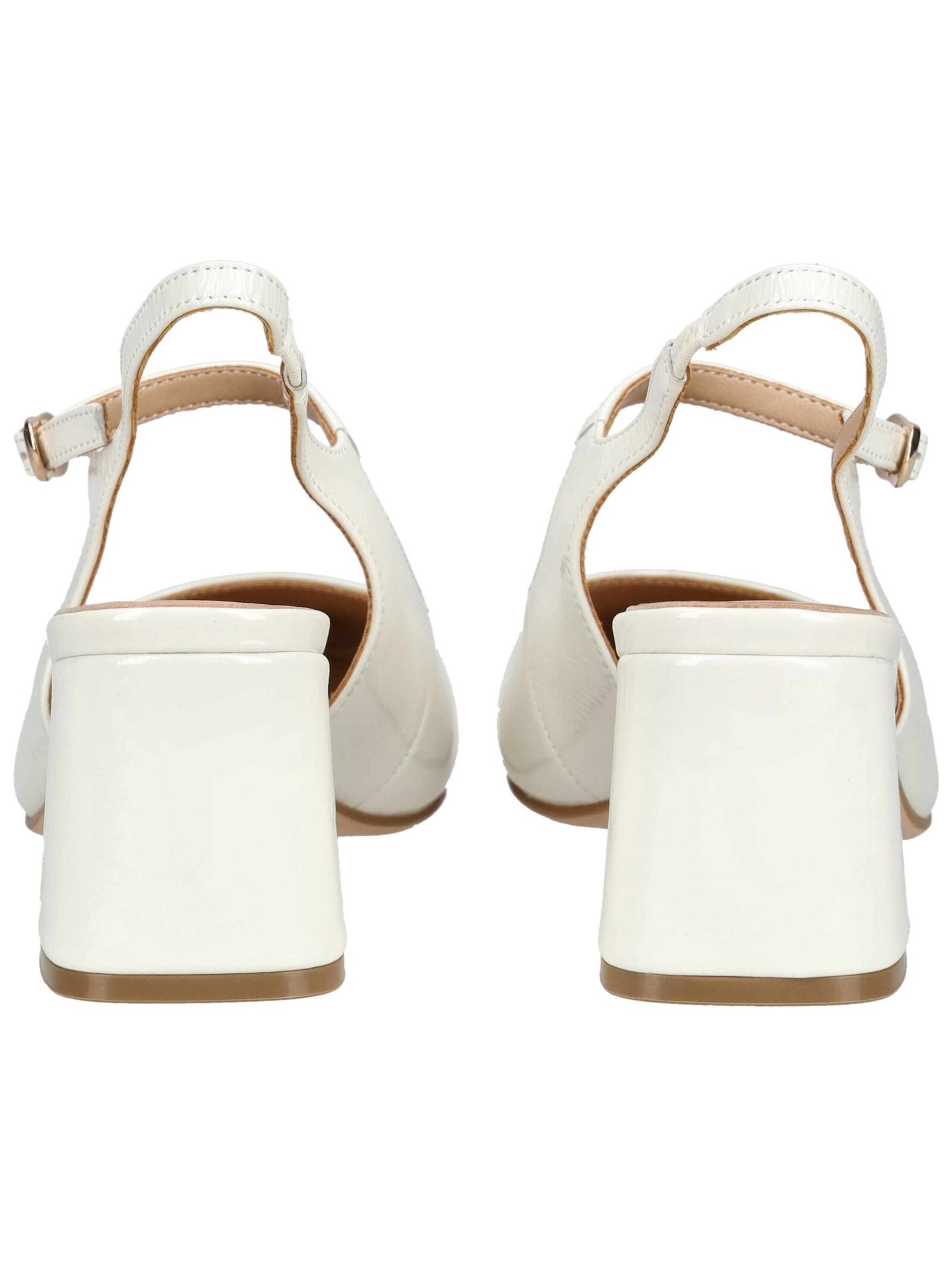 Escarpins à bride arrière Regarde le Ciel en blanc