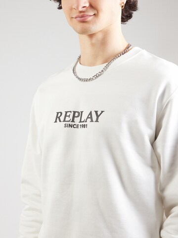 Felpa di REPLAY in bianco