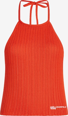 KARL LAGERFELD JEANS Neuletoppi värissä punainen: etupuoli