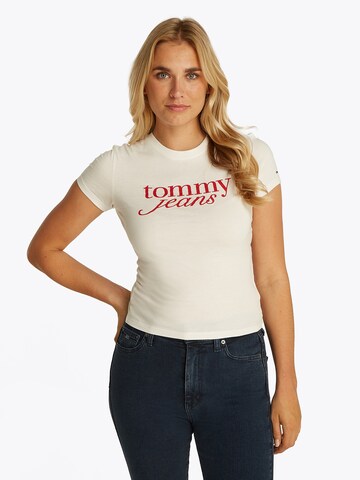 Tommy Jeans Shirt 'ESSENTIAL' in Black: front