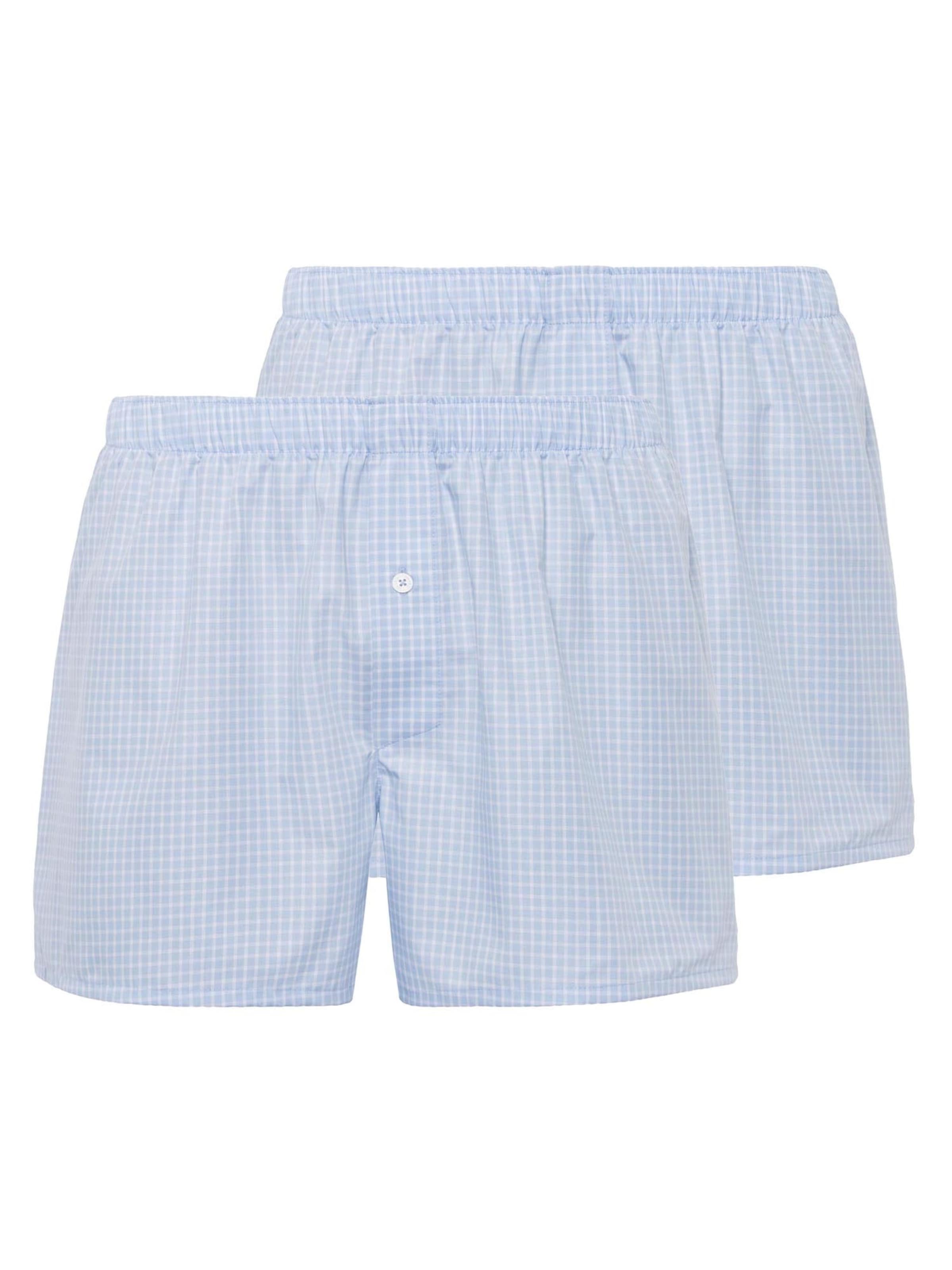 Hanro Boxer shorts 'Fancy Woven' in Blue: front