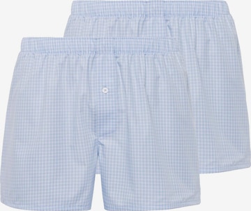 Hanro Boxershorts 'Fancy Woven' in Blauw: voorkant