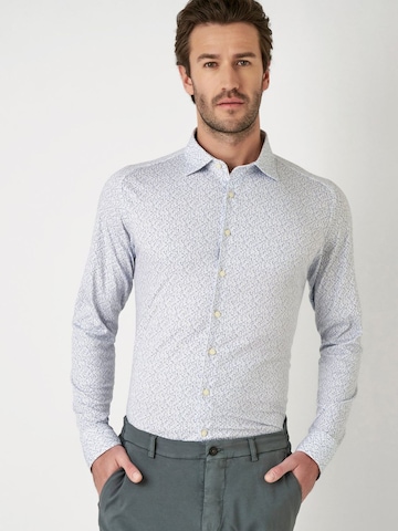 DESOTO Slim fit Overhemd in Blauw: voorkant