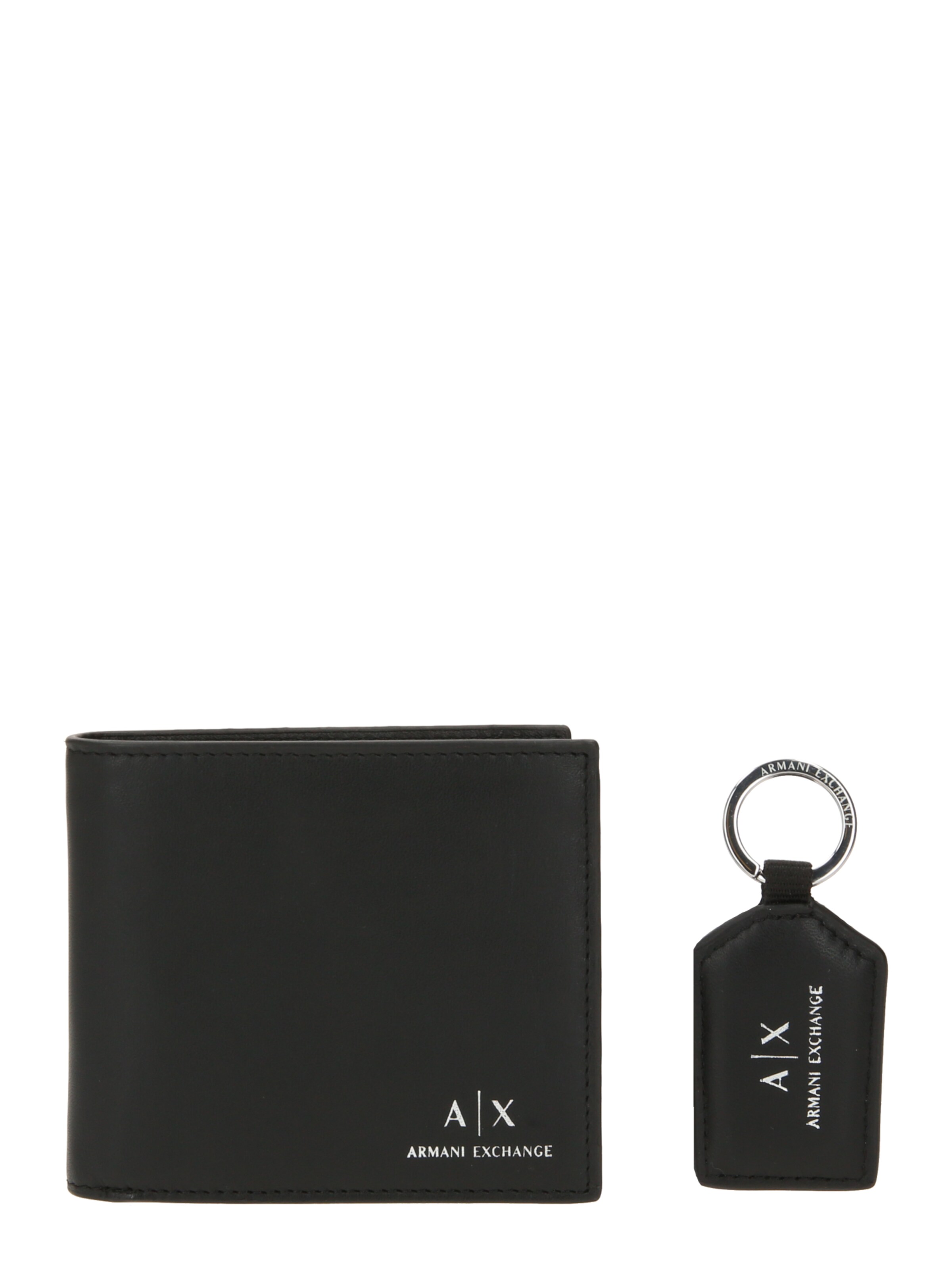 ARMANI EXCHANGE Портмоне в черно: отпред