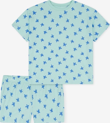 SCHIESSER Shorty ' Nightwear ' in Grün: Vorderseite