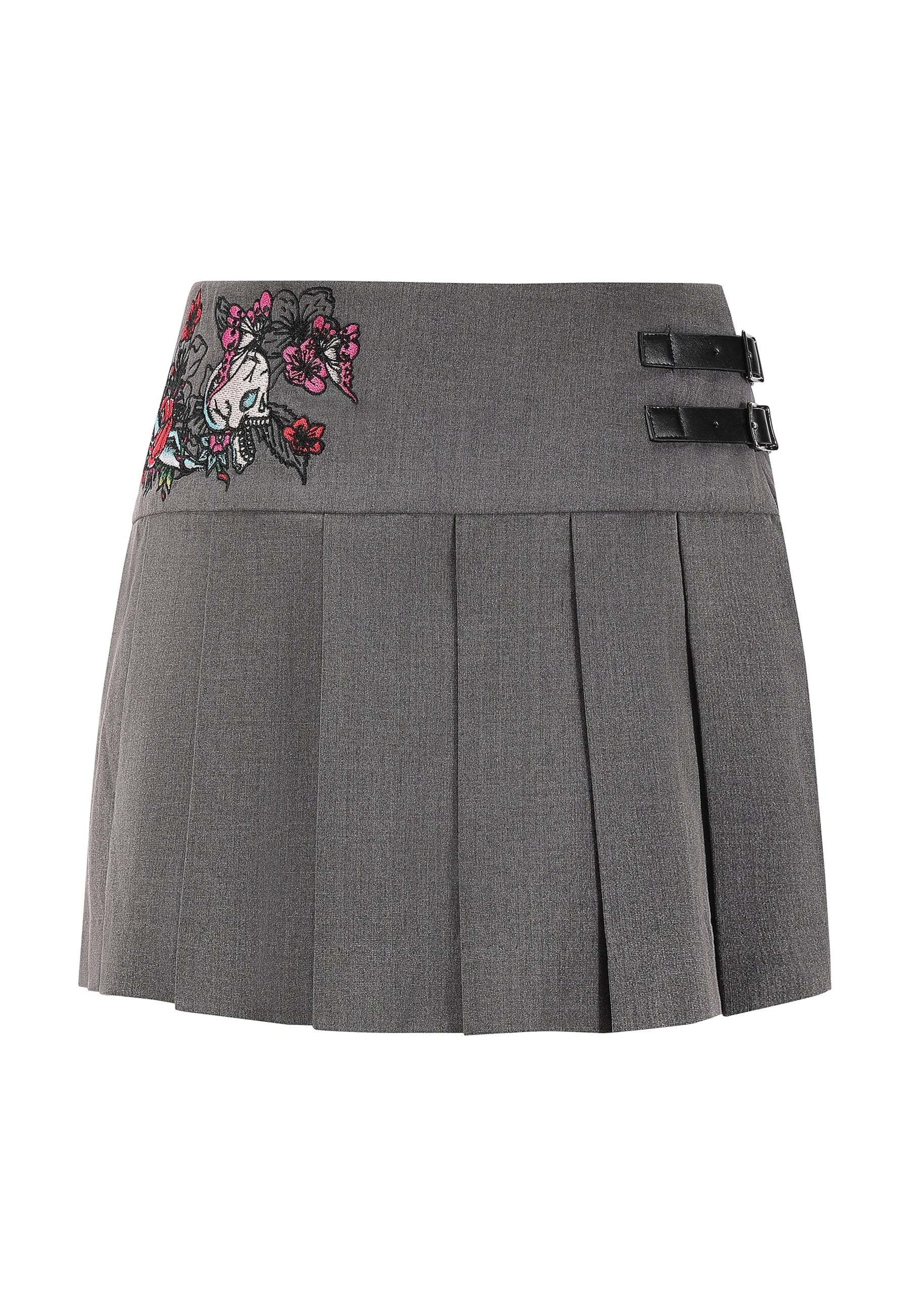 Ed Hardy Sukňa - Sivá: predná strana