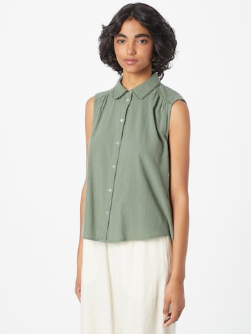 VERO MODA - Blusa en verde: frente