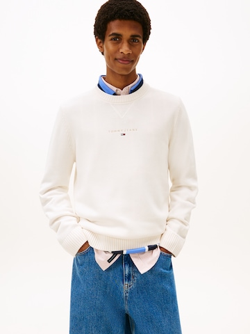 Tommy Jeans Πουλόβερ σε λευκό: μπροστά