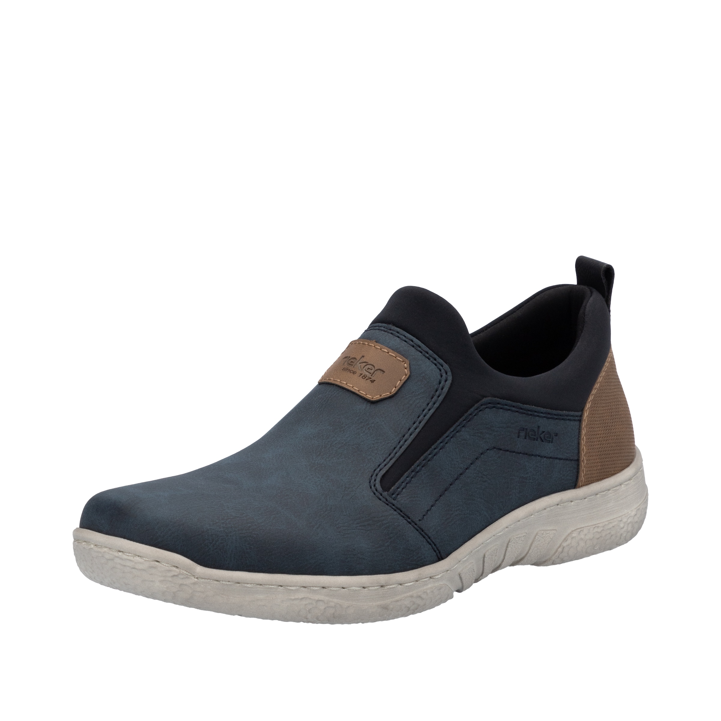 Rieker Slip On in Blau: Vorderseite