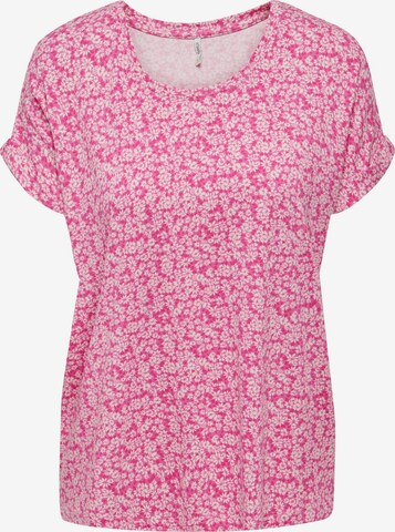 ONLY Shirt 'MOSTER' in Roze: voorkant