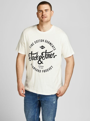 Jack & Jones Plus Shirt 'Rafa' in White: front