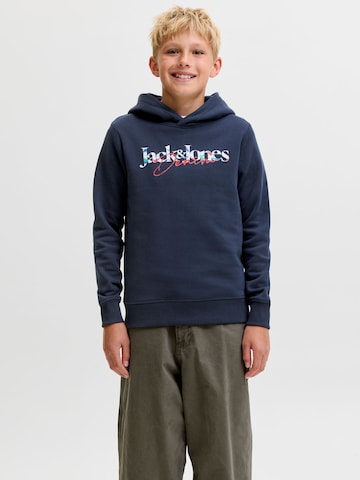 Bluză de molton 'JJTOM' de la Jack & Jones Junior pe albastru: față