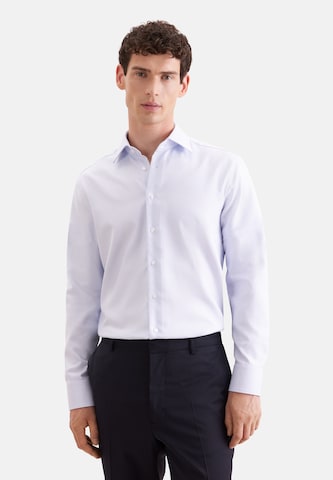 Coupe slim Chemise business SEIDENSTICKER en bleu : devant