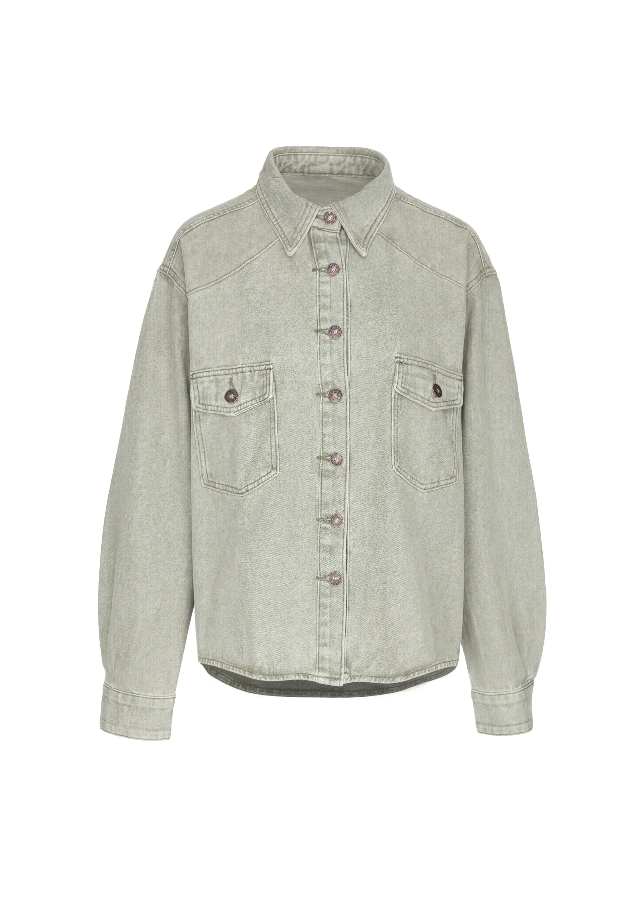 myMo ROCKS Bluse in Grün: Vorderseite