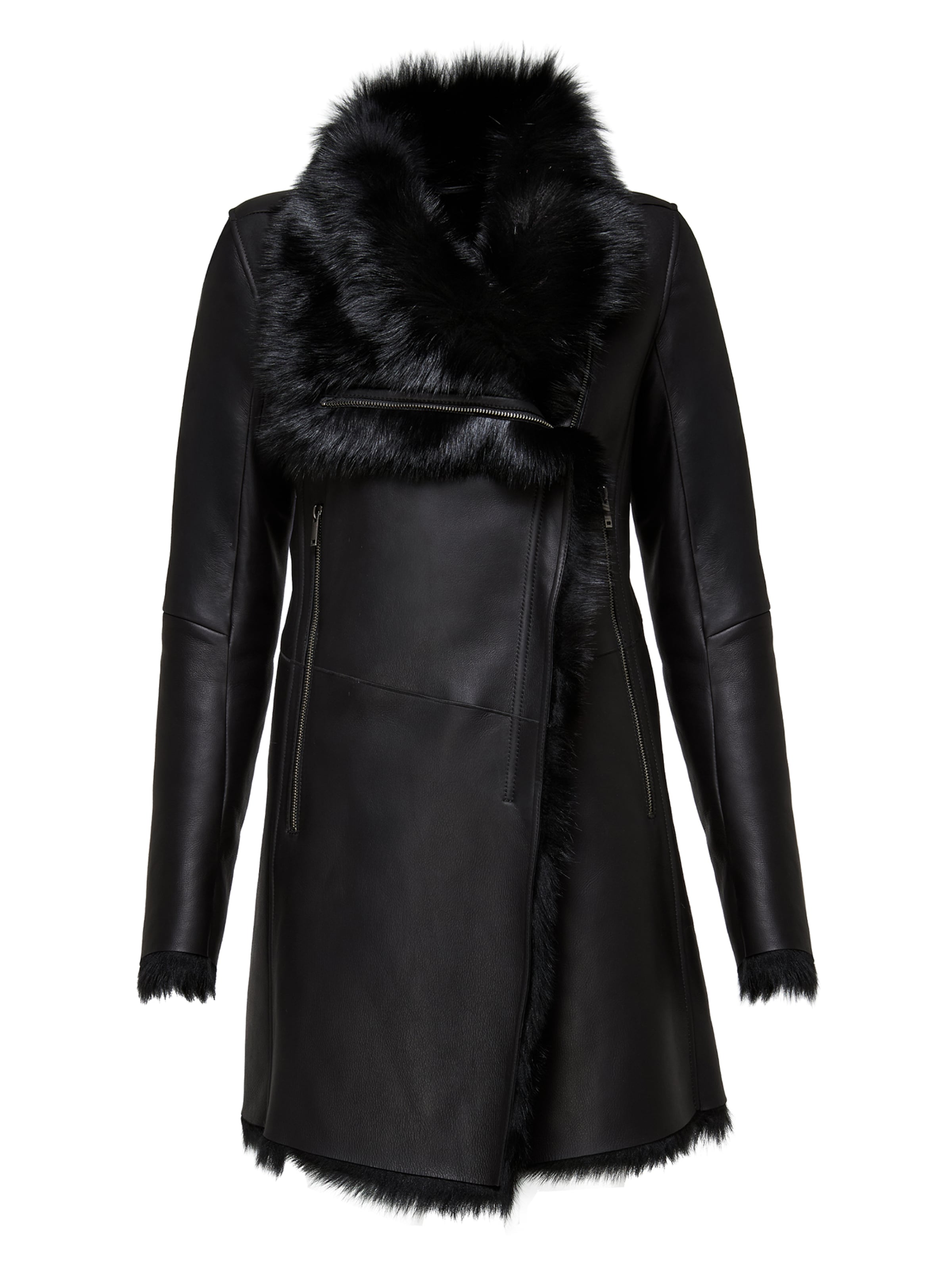 V S P Vinterfrakke 'Kristell' i sort, Produktvisning