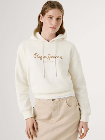 Sweat-shirt 'Baddy' Pepe Jeans en blanc : devant