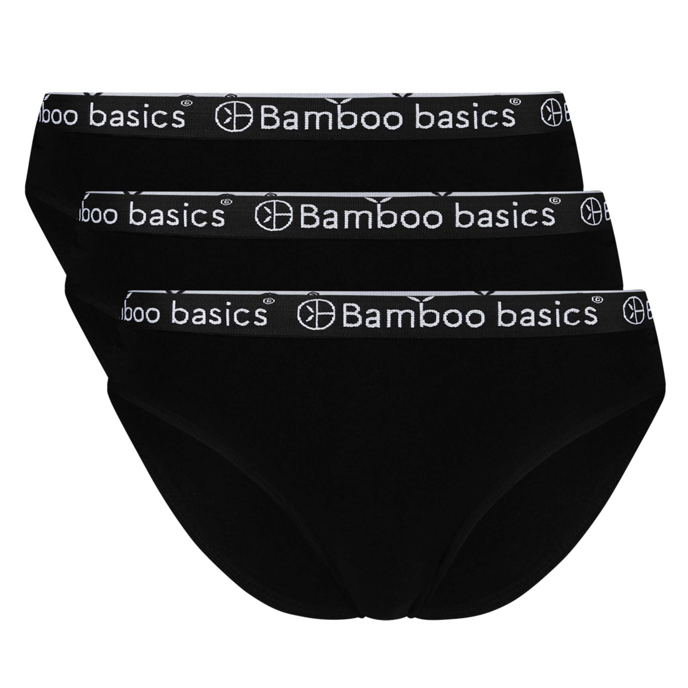 Slip di Bamboo basics in nero: frontale
