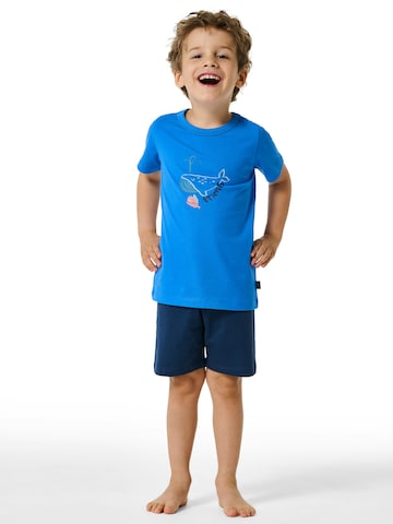 SCHIESSER Nachtkledij ' Boys World ' in Blauw: voorkant