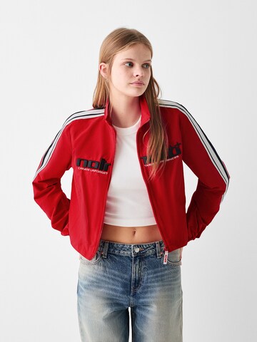 Bershka Between-season jacket in Red: front